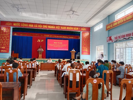 UBND xã Bình Minh tổ chức hội nghị sơ kết công tác CCHC, chuyển đổi số 06 tháng đầu năm 2022 và triển khai nhiệm vụ 06 tháng cuối năm