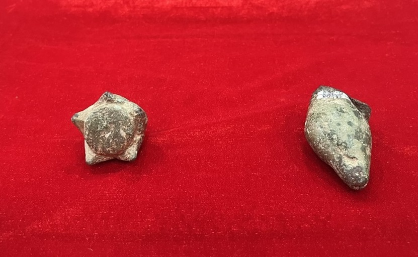 Hai chi tiết Con Ốc và Đóa Sen của bảo vật Quốc gia Tượng Bồ tát Tara vừa được bàn giao cho Bảo tàng Điêu khắc Chăm TP.Đà Nẵng