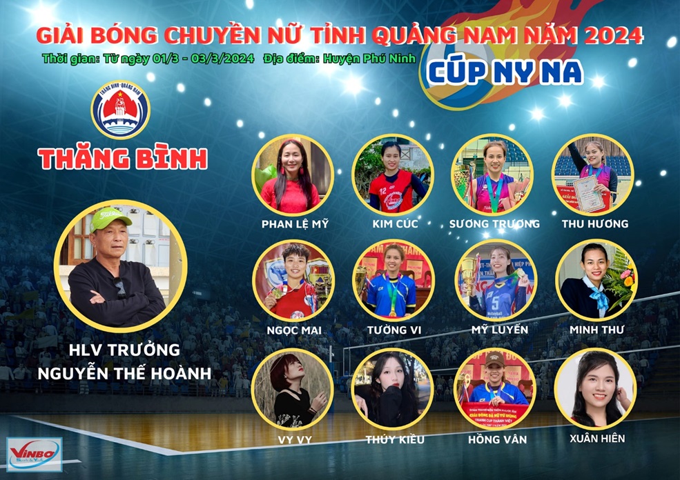 12 đội tham gia Giải bóng chuyền nữ vô địch tỉnh Quảng Nam 2024