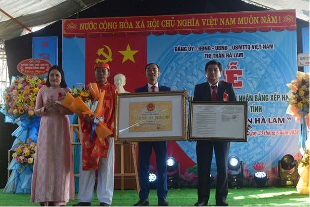 Thăng Bình tổ chức Lễ đón nhận Bằng xếp hạng di tích lịch sử cấp tỉnh Nhà thờ Tiền hiền làng Hà Lam