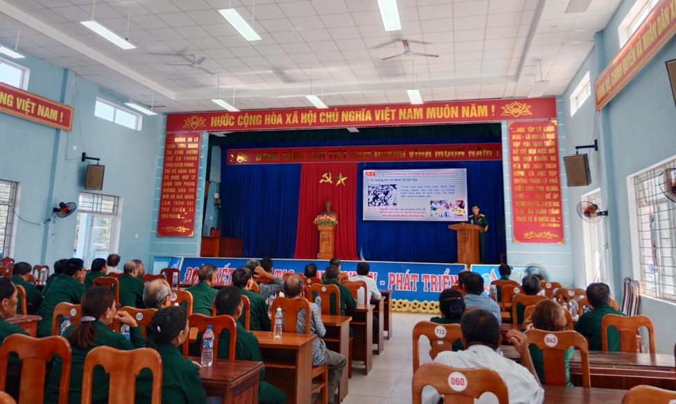 Hội Cựu chiến binh xã Bình Minh tổ chức triển khai, học tập Chỉ thị 05-CT/TW
